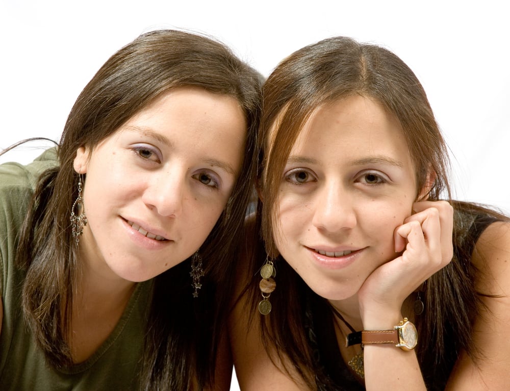 Featured image: Young teenage twins posing for a portrait. Meant to invoke the idea of digital twins - Read full post: Digital Twin or Synthetic Persona?